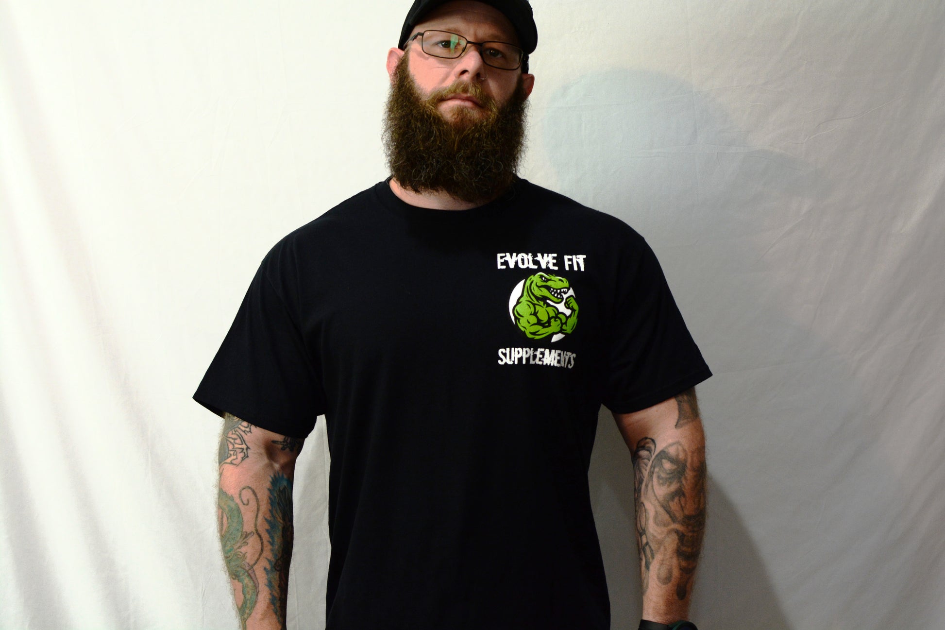 Evolve Fit Supplements | "Fueling Your Evolution" Cotton Tee | Black