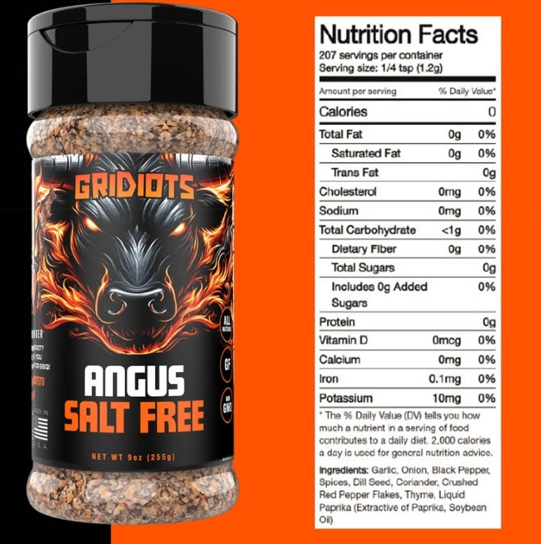 Gridiots | Angus (Salt Free)
