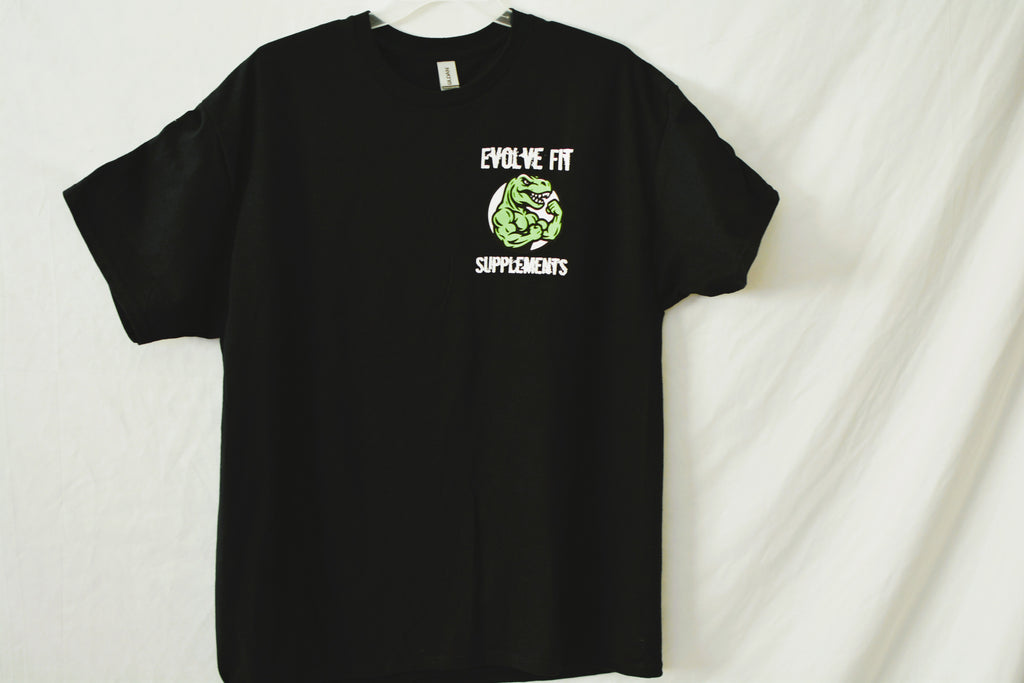 Evolve Fit Supplements | "Fueling Your Evolution" Cotton Tee | Black