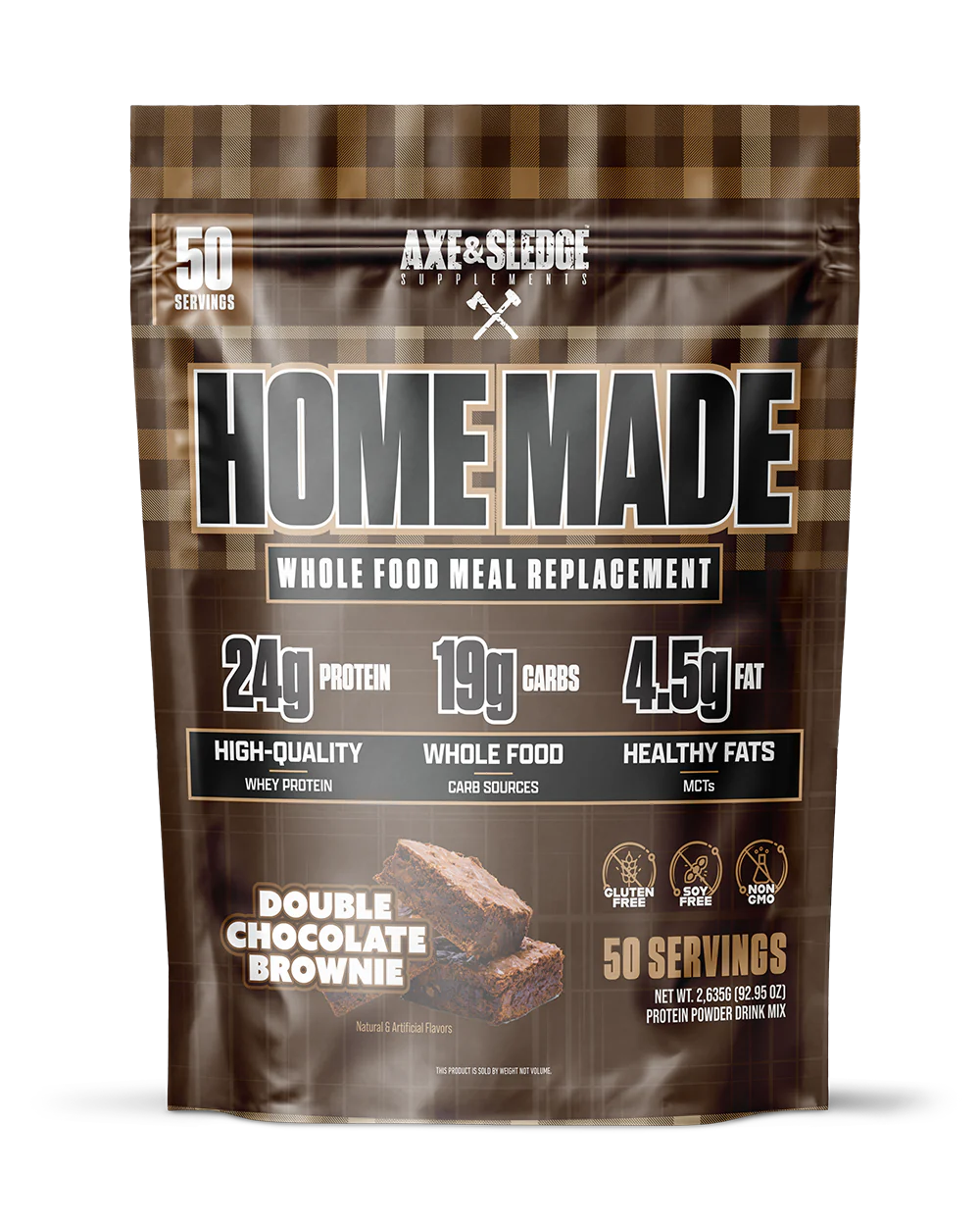 HOME MADE | MEAL REPLACEMENT POWDER | DOUBLE CHOCOLATE BROWNIE