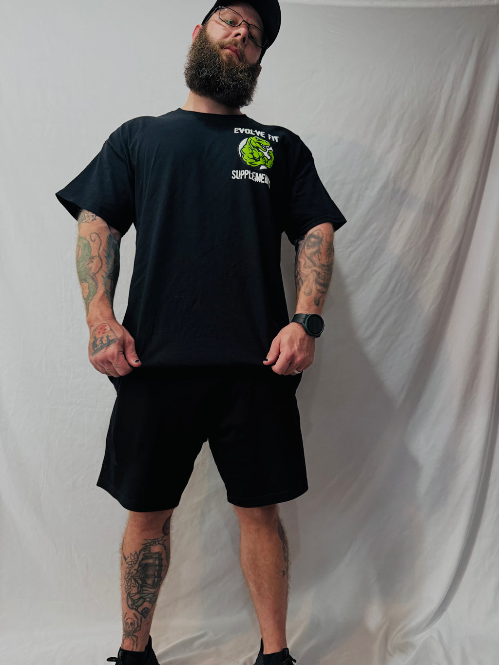 Evolve Fit Supplements | "Fueling Your Evolution" Cotton Tee | Black