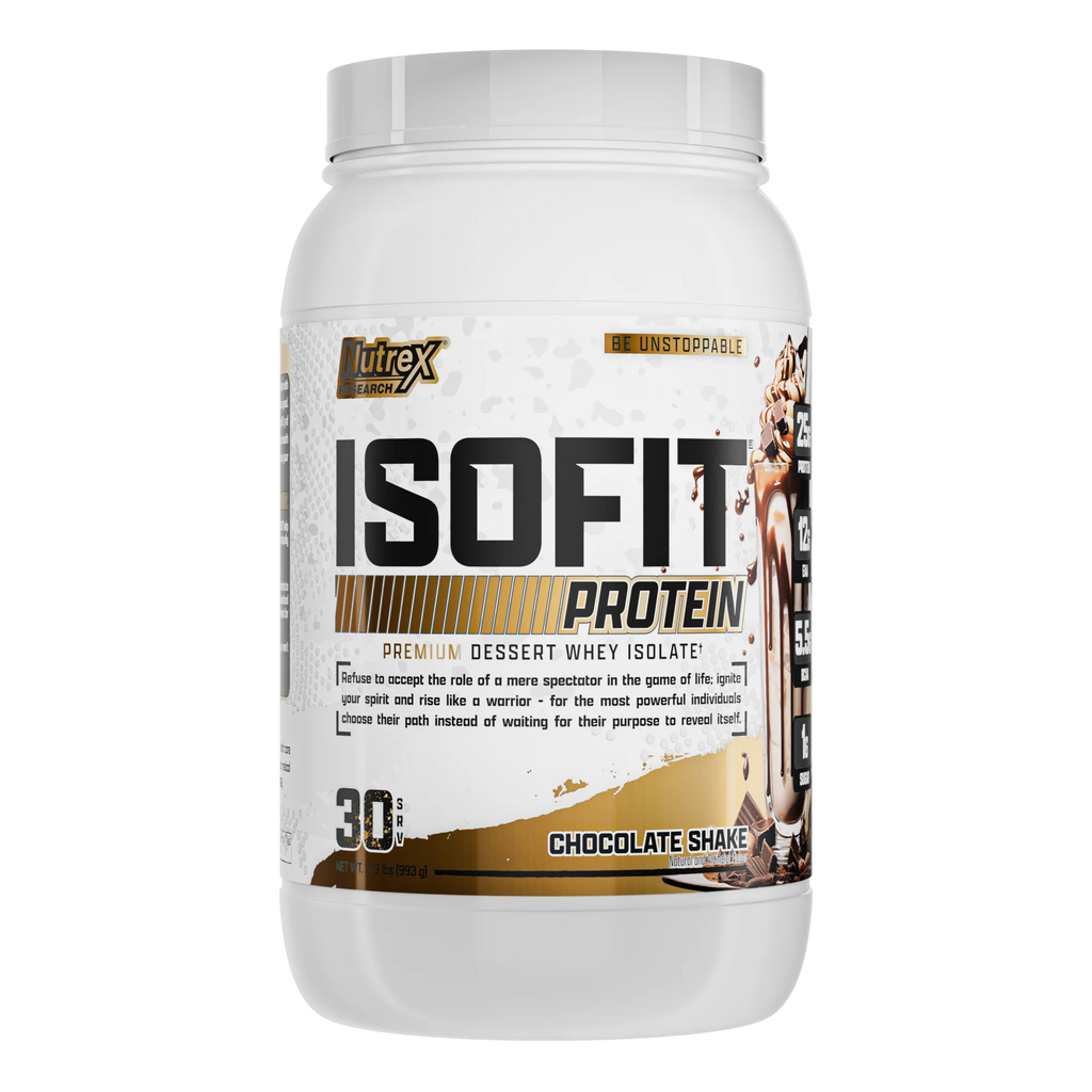 IsoFit Whey Protein Isolate Powder | Chocolate Shake | 30 Servings
