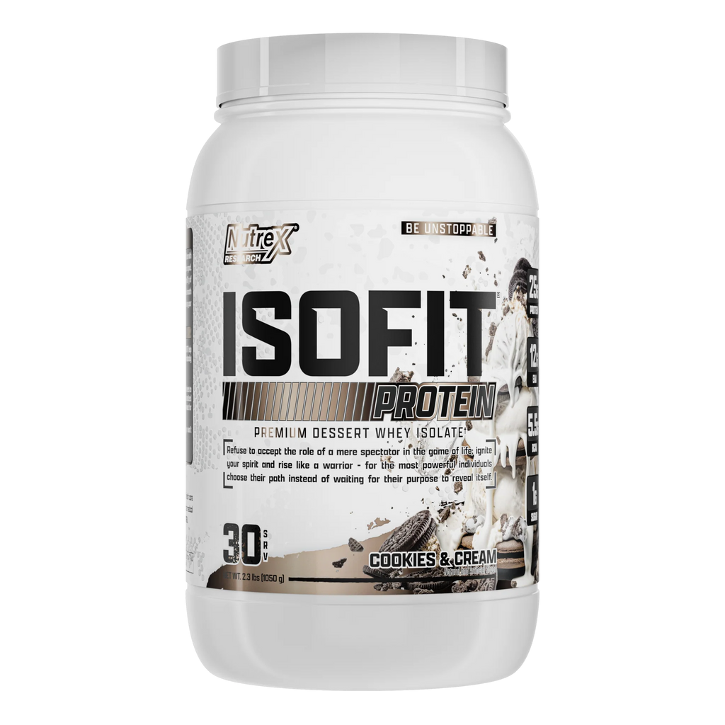 IsoFit Whey Protein Isolate Powder | Cookies & Cream | 30 Servings