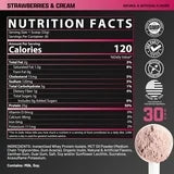 IsoFit Whey Protein Isolate Powder | Strawberries & Cream | 30 Servings
