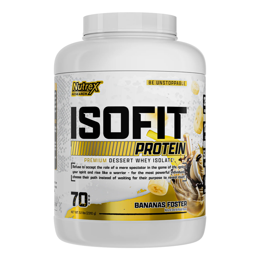 IsoFit Whey Protein Isolate Powder | Bananas Foster | 70 Servings