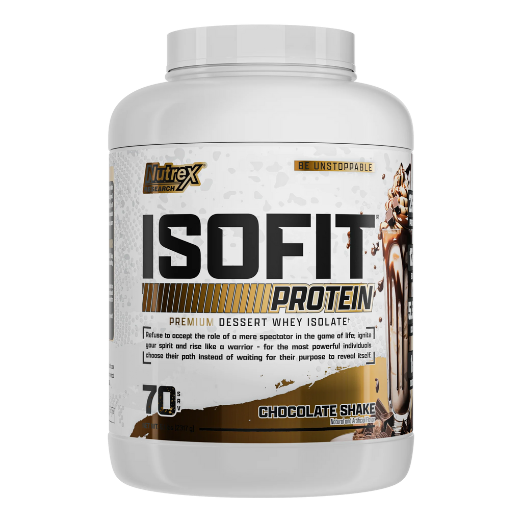 IsoFit Whey Protein Isolate Powder | Chocolate Shake | 70 Servings
