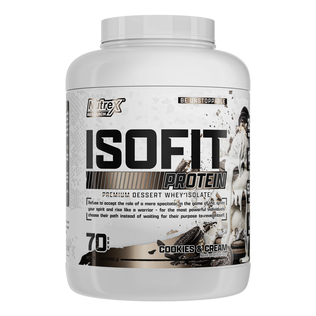 IsoFit Whey Protein Isolate Powder | Cookies & Cream | 70 Servings