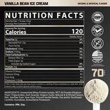 IsoFit Whey Protein Isolate Powder | Vanilla Bean Ice Cream | 70 Servings