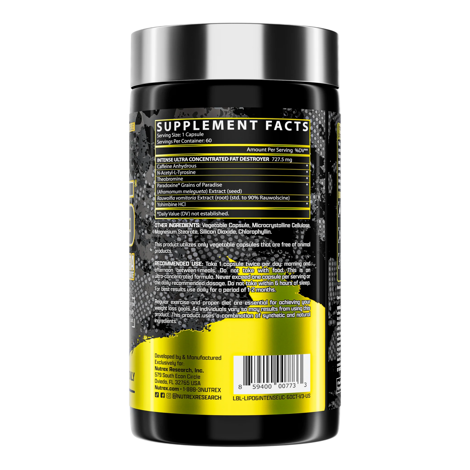 Lipo-6 Intense Ultra Concentrate | Extreme Thermogenic Fat Burner