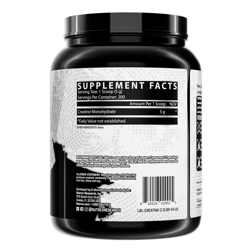 Creatine Monohydrate | Proven Size, Strength & Performance Enhancer | 200 Servings
