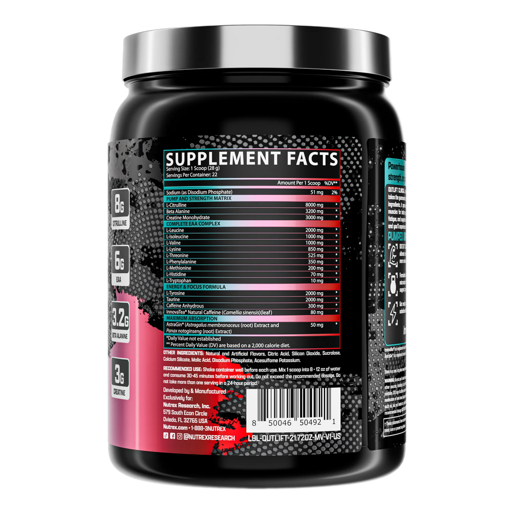Outlift Clinical | Clinically Dosed All-In-One Pre-Workout