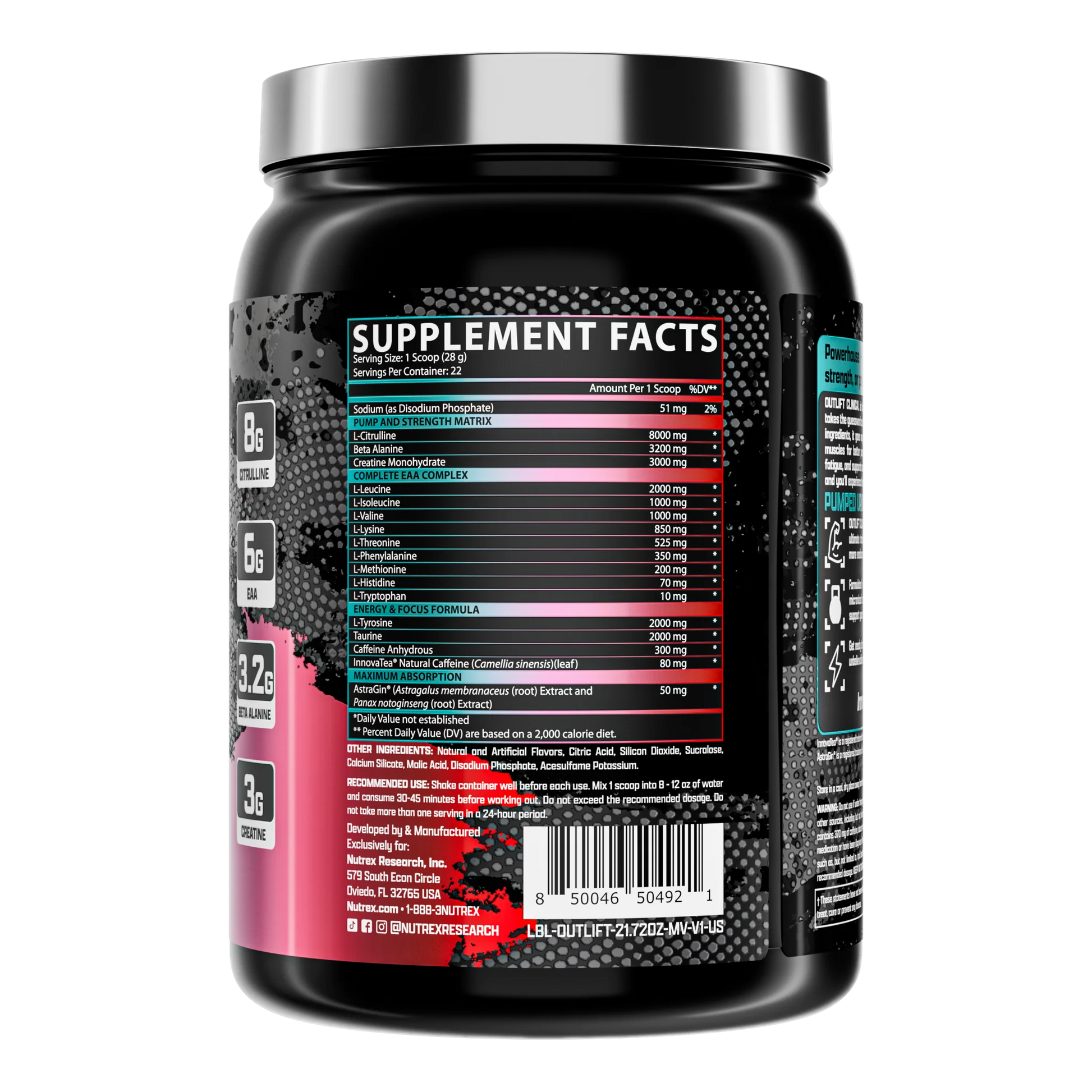 Outlift Clinical | Clinically Dosed All-In-One Pre-Workout