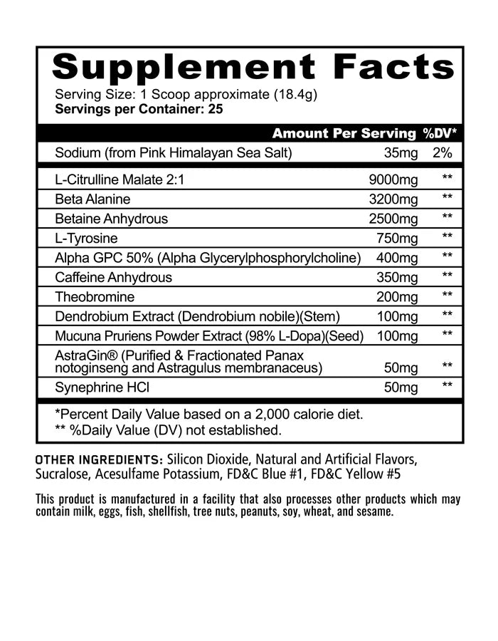 PANDAMIC PRE-WORKOUT | UNICORN (RAINBOW SHERBET)